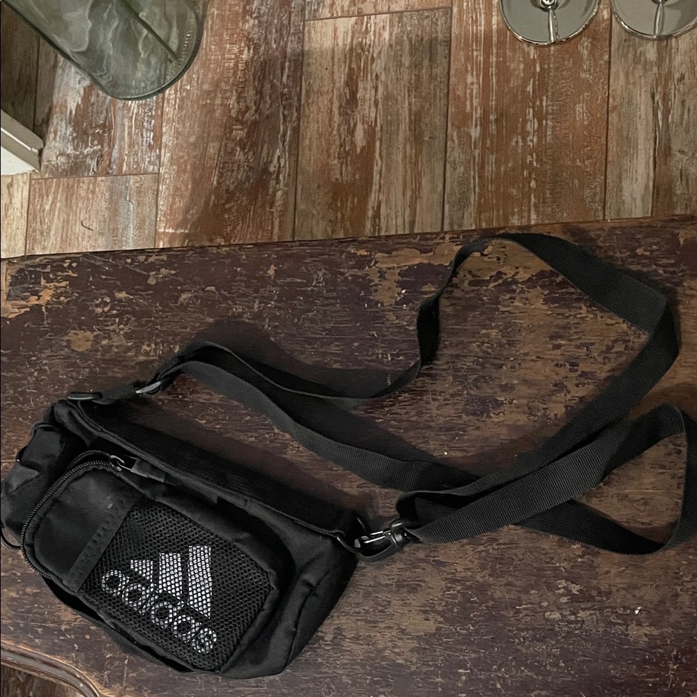 Adidas Black Belt Bag for Men